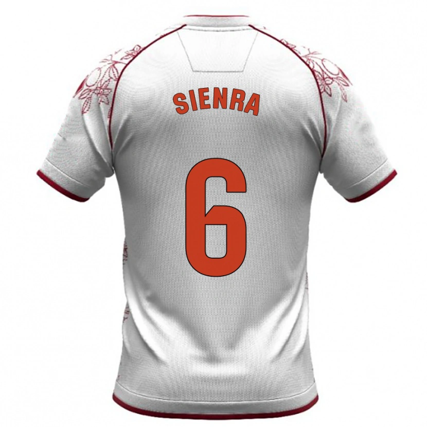 Danxen Män Agustín Sienra #6 Vit Bourgogne Bortatröja Matchtröjor 2025/26 Tröjor T-Tröja