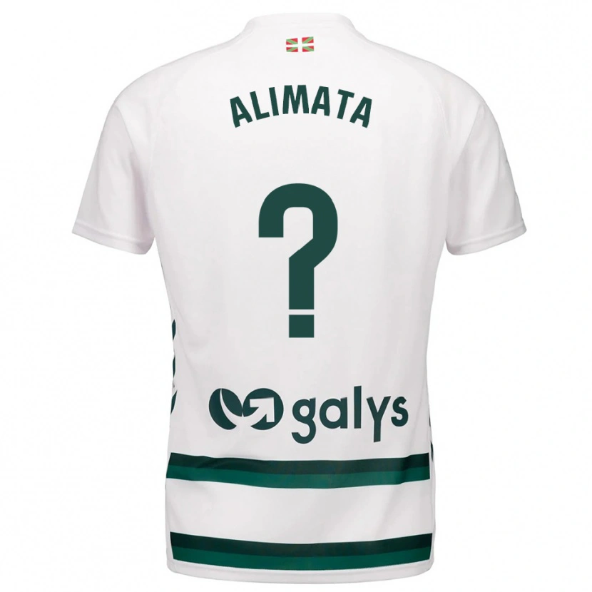 Danxen Män Alimata Belem #0 Vit Grön Bortatröja Matchtröjor 2025/26 Tröjor T-Tröja