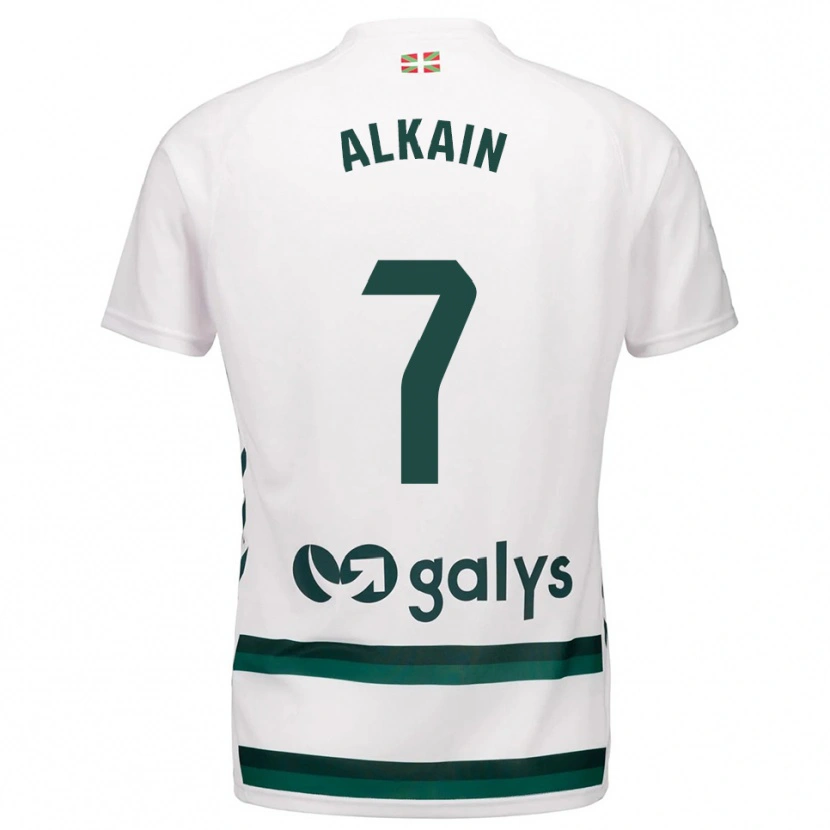 Danxen Män Xeber Alkain #7 Vit Grön Bortatröja Matchtröjor 2025/26 Tröjor T-Tröja