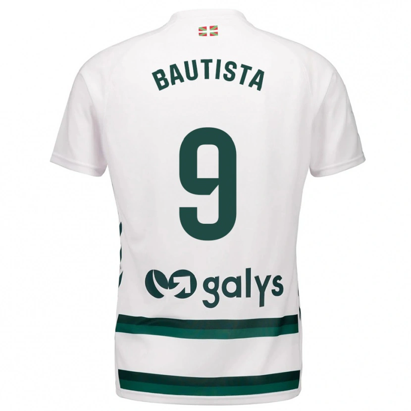 Danxen Män Jon Bautista #9 Vit Grön Bortatröja Matchtröjor 2025/26 Tröjor T-Tröja