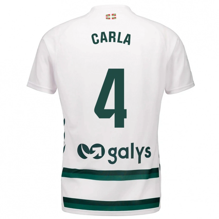 Danxen Män Carla Andrés Abad #4 Vit Grön Bortatröja Matchtröjor 2025/26 Tröjor T-Tröja