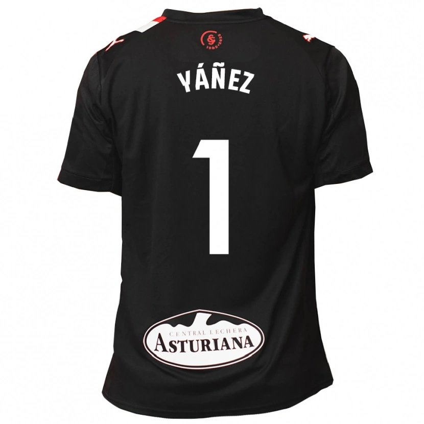 Danxen Män Rubén Yáñez #1 Svart Vit Bortatröja Matchtröjor 2025/26 Tröjor T-Tröja