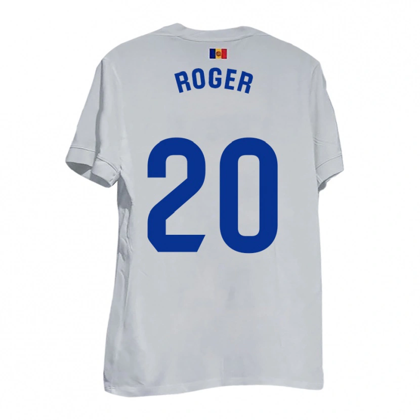 Danxen Män Roger #20 Vitt Blått Gult Bortatröja Matchtröjor 2025/26 Tröjor T-Tröja