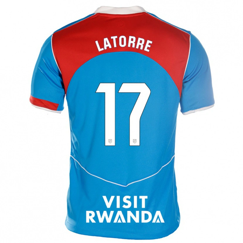 Danxen Män Barbara Latorre #17 Blå Vit Tredjesatsen Matchtröjor 2025/26 Tröjor T-Tröja