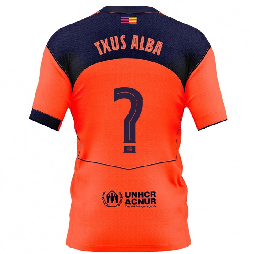 Danxen Män Txus Alba #0 Orange Marinblå Tredjesatsen Matchtröjor 2025/26 Tröjor T-Tröja