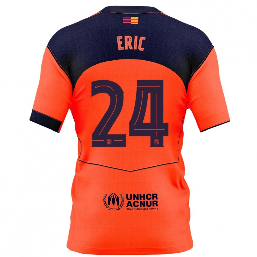 Danxen Män Eric García #24 Orange Marinblå Tredjesatsen Matchtröjor 2025/26 Tröjor T-Tröja