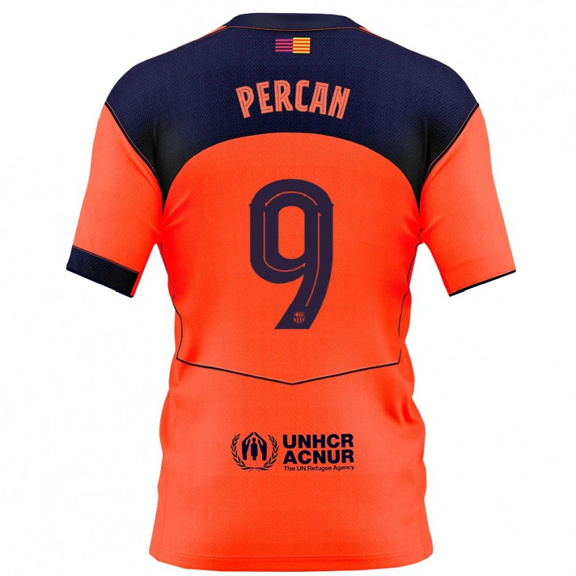 Danxen Män Diego Percan #9 Orange Marinblå Tredjesatsen Matchtröjor 2025/26 Tröjor T-Tröja