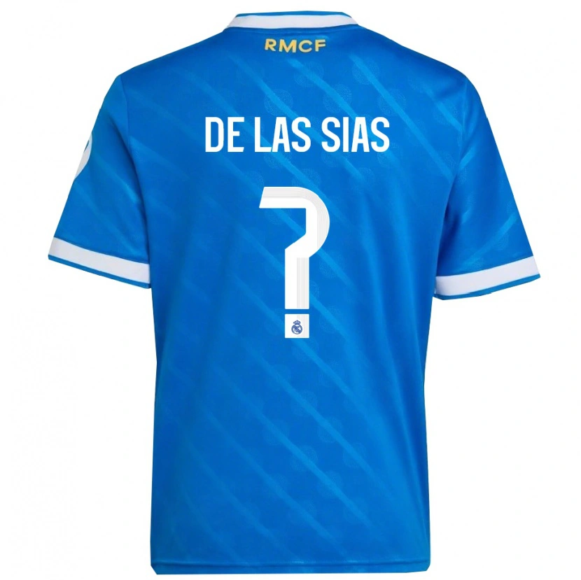Danxen Män Marcos De Las Sias #0 Blå Vit Tredjesatsen Matchtröjor 2025/26 Tröjor T-Tröja