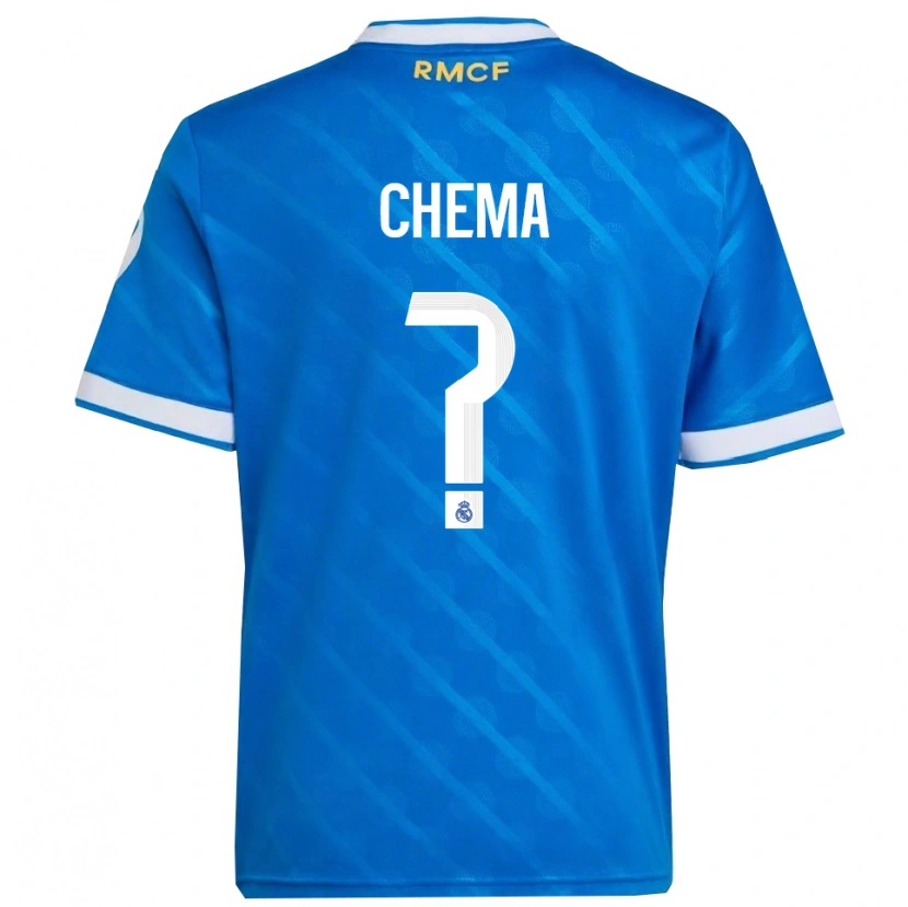 Danxen Män Chema #0 Blå Vit Tredjesatsen Matchtröjor 2025/26 Tröjor T-Tröja