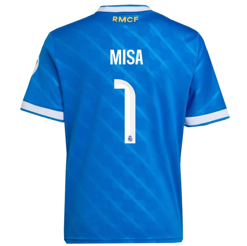 Danxen Män Misa Rodríguez #1 Blå Vit Tredjesatsen Matchtröjor 2025/26 Tröjor T-Tröja