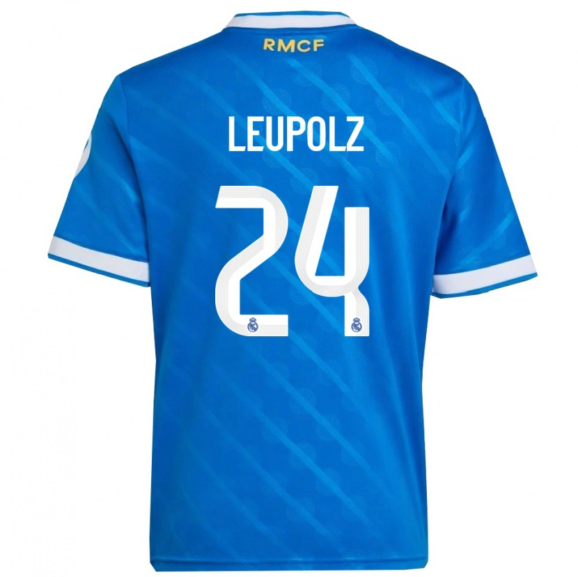 Danxen Män Melanie Leupolz #24 Blå Vit Tredjesatsen Matchtröjor 2025/26 Tröjor T-Tröja