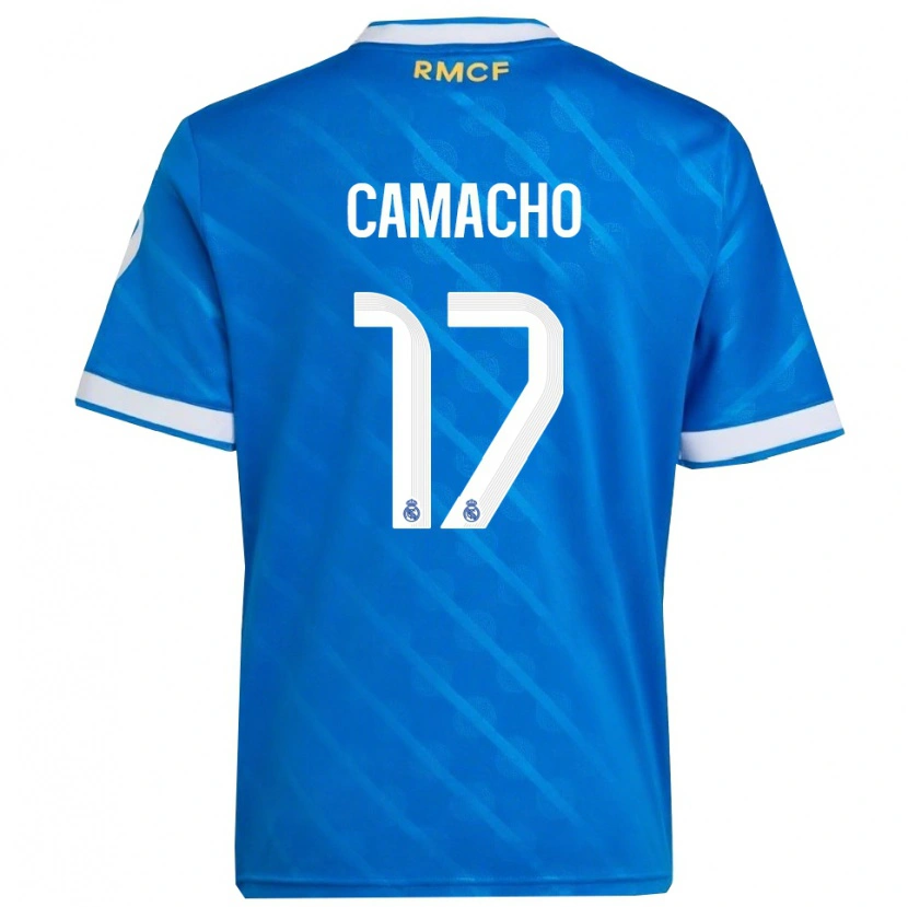 Danxen Män Carla Camacho #17 Blå Vit Tredjesatsen Matchtröjor 2025/26 Tröjor T-Tröja