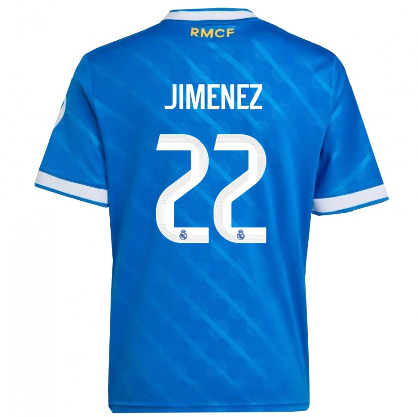 Danxen Män David Jiménez #22 Blå Vit Tredjesatsen Matchtröjor 2025/26 Tröjor T-Tröja