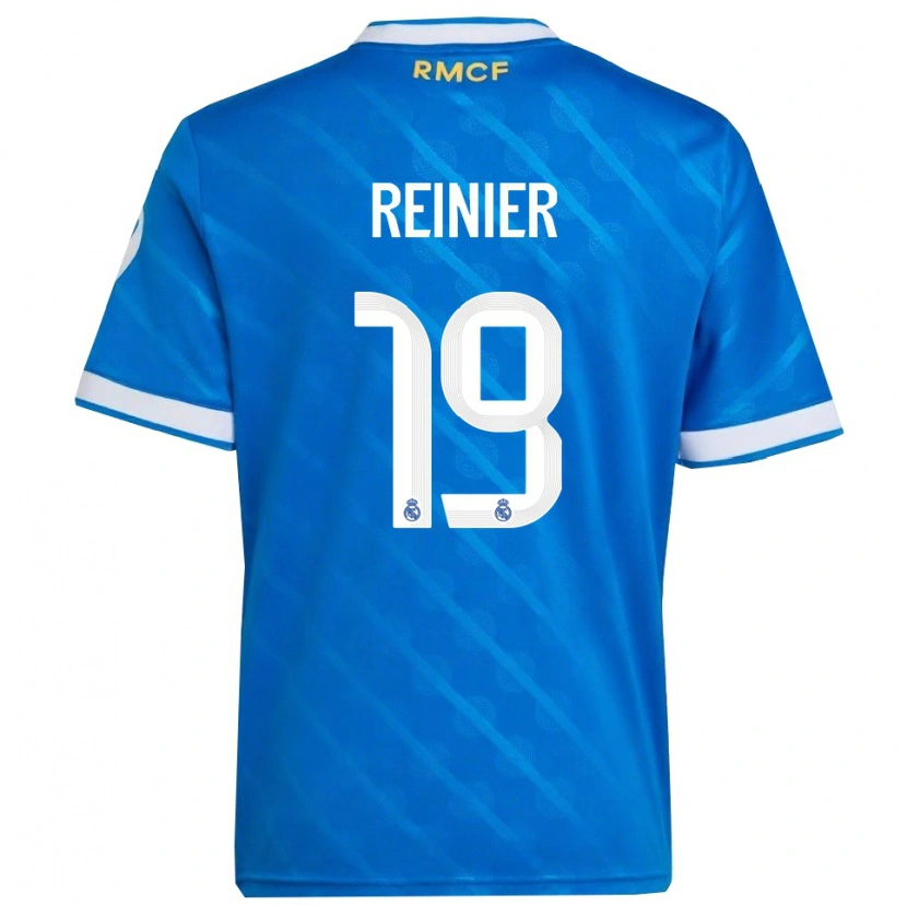 Danxen Män Reinier #19 Blå Vit Tredjesatsen Matchtröjor 2025/26 Tröjor T-Tröja