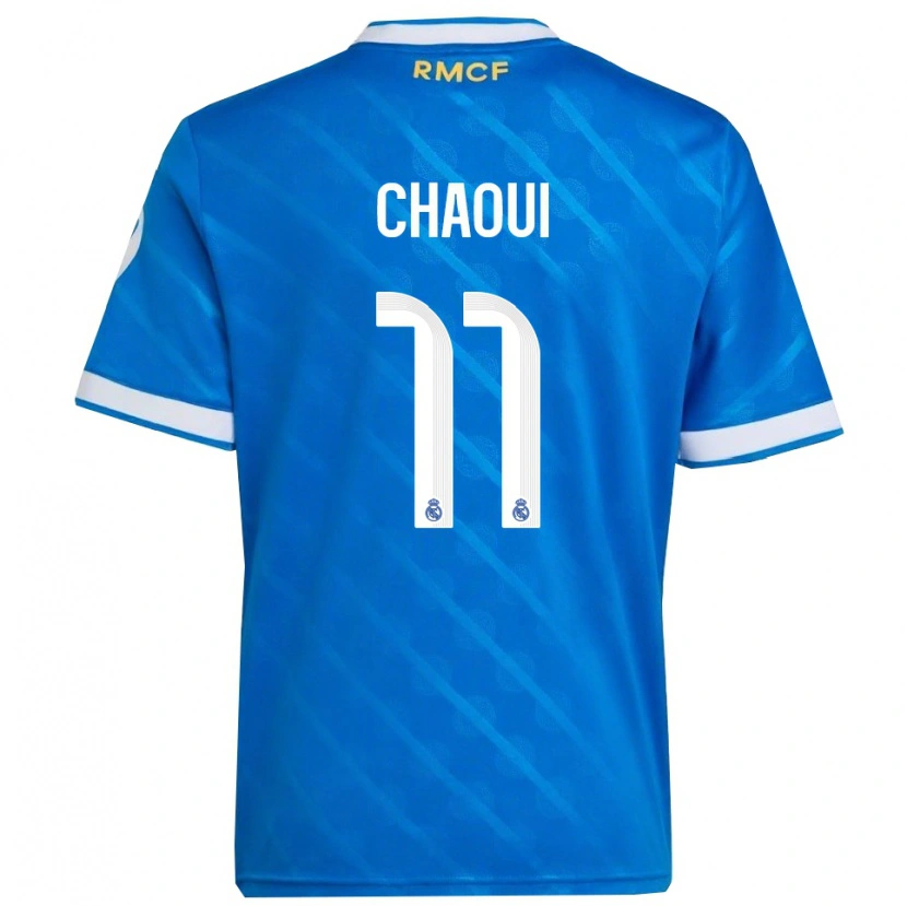 Danxen Män Omar Chaoui #11 Blå Vit Tredjesatsen Matchtröjor 2025/26 Tröjor T-Tröja