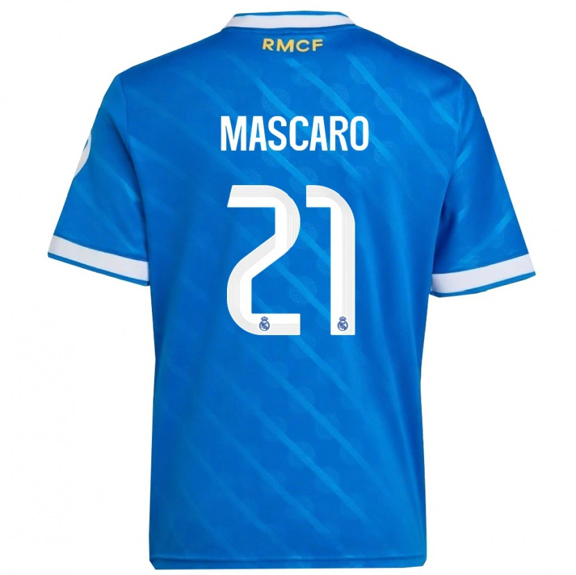 Danxen Män Joan Mascaró #21 Blå Vit Tredjesatsen Matchtröjor 2025/26 Tröjor T-Tröja
