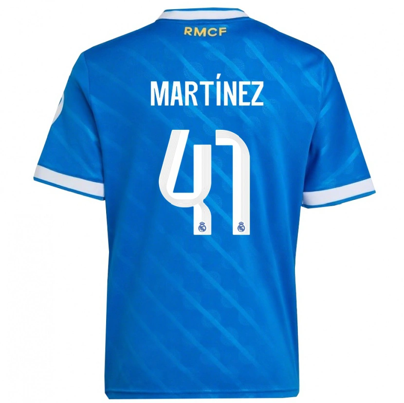 Danxen Män Joan Martínez #41 Blå Vit Tredjesatsen Matchtröjor 2025/26 Tröjor T-Tröja