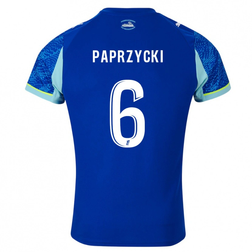 Danxen Män Aurore Paprzycki #6 Himmelsblå Vit Tredjesatsen Matchtröjor 2025/26 Tröjor T-Tröja