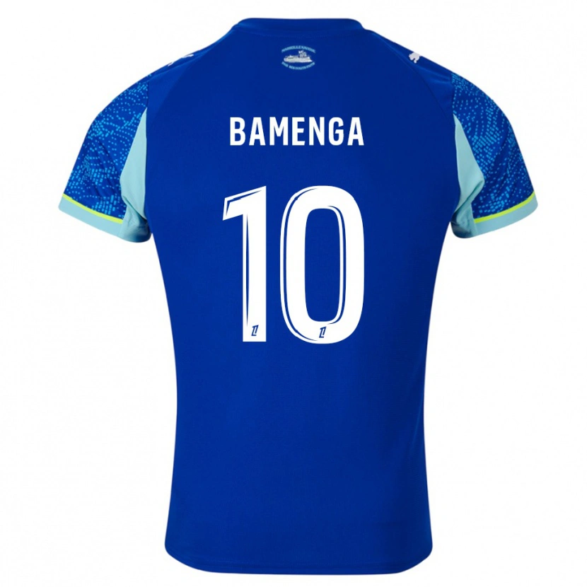 Danxen Män Naomie Bamenga #10 Himmelsblå Vit Tredjesatsen Matchtröjor 2025/26 Tröjor T-Tröja