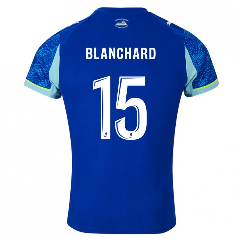 Danxen Män Ninon Blanchard #15 Himmelsblå Vit Tredjesatsen Matchtröjor 2025/26 Tröjor T-Tröja