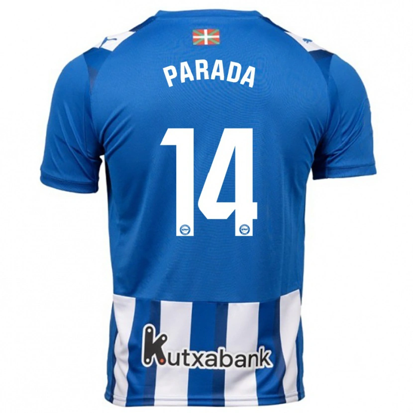 Danxen Kvinnor Victor Parada #14 Blå Vit Hemmatröja Matchtröjor 2025/26 Tröjor T-Tröja