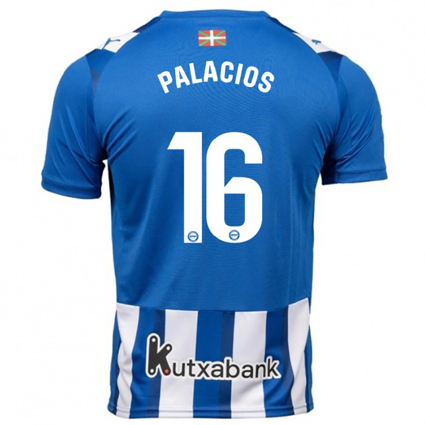 Danxen Kvinnor Aser Palacios #16 Blå Vit Hemmatröja Matchtröjor 2025/26 Tröjor T-Tröja