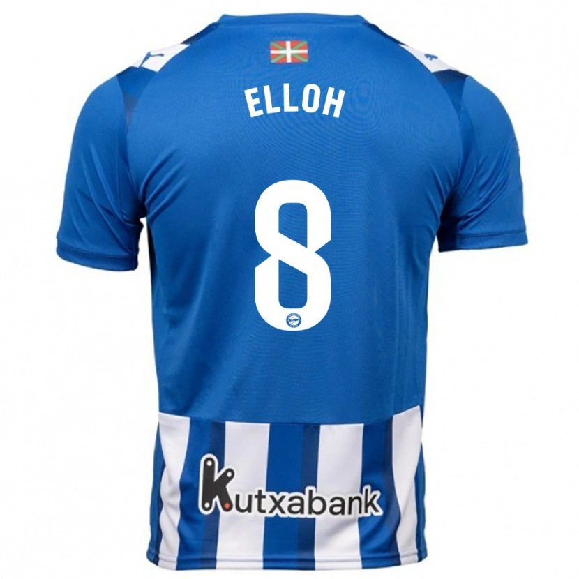 Danxen Kvinnor Rebecca Elloh #8 Blå Vit Hemmatröja Matchtröjor 2025/26 Tröjor T-Tröja