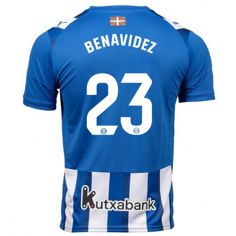 Danxen Kvinnor Carlos Protesoni #23 Blå Vit Hemmatröja Matchtröjor 2025/26 Tröjor T-Tröja