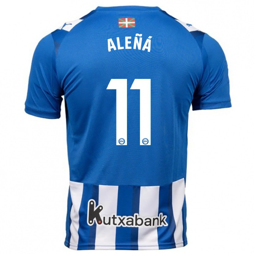 Danxen Kvinnor Carles Aleñá #11 Blå Vit Hemmatröja Matchtröjor 2025/26 Tröjor T-Tröja