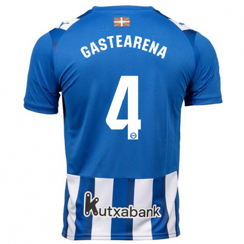Danxen Kvinnor Itziar Gastearena #4 Blå Vit Hemmatröja Matchtröjor 2025/26 Tröjor T-Tröja