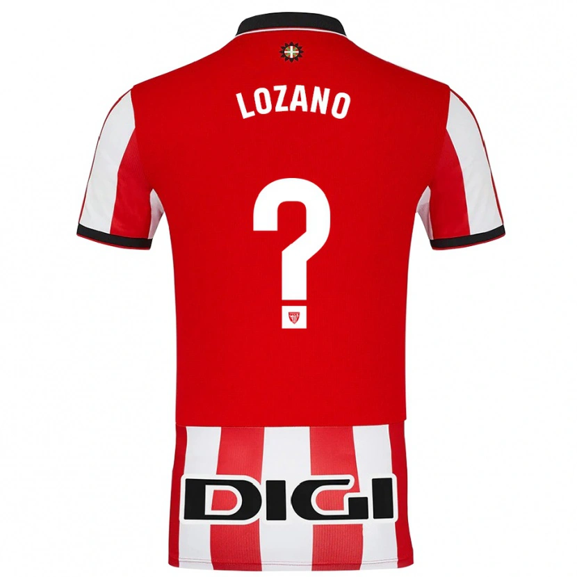 Danxen Kvinnor Manex Lozano #0 Röd Vit Hemmatröja Matchtröjor 2025/26 Tröjor T-Tröja