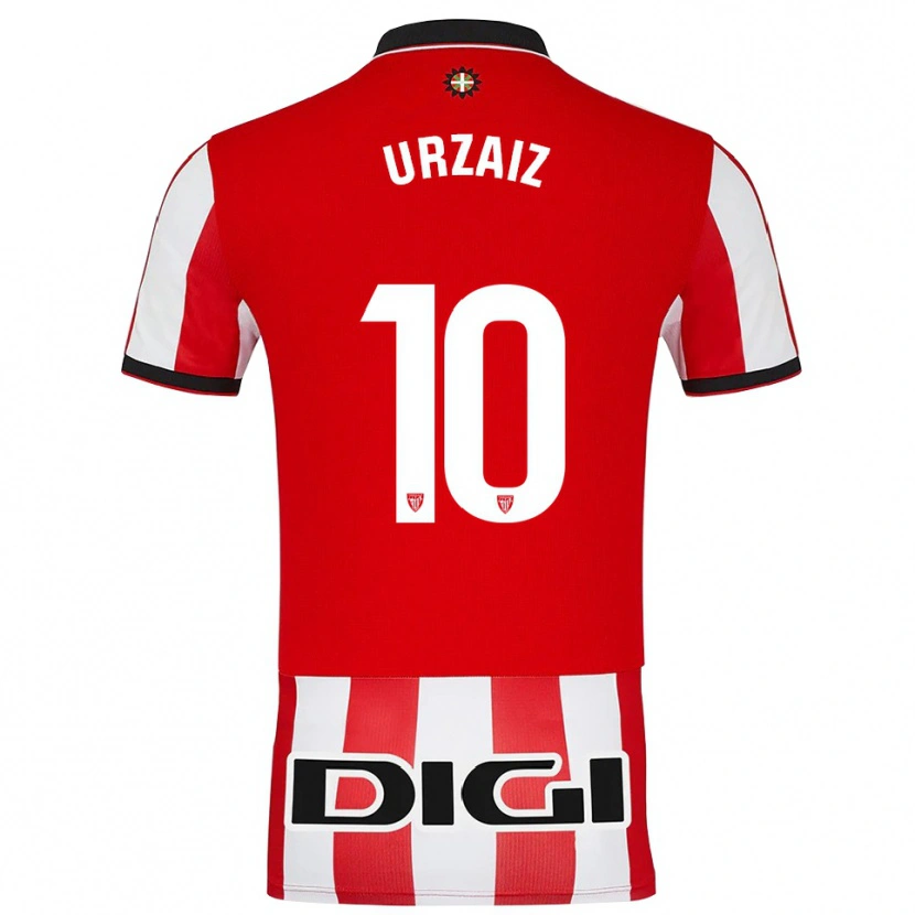 Danxen Kvinnor Unax Urzaiz #10 Röd Vit Hemmatröja Matchtröjor 2025/26 Tröjor T-Tröja