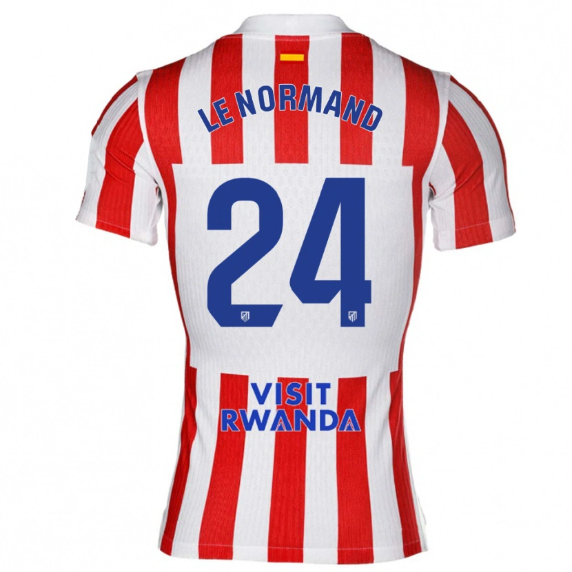 Danxen Kvinnor Robin Le Normand #24 Röd Vit Hemmatröja Matchtröjor 2025/26 Tröjor T-Tröja