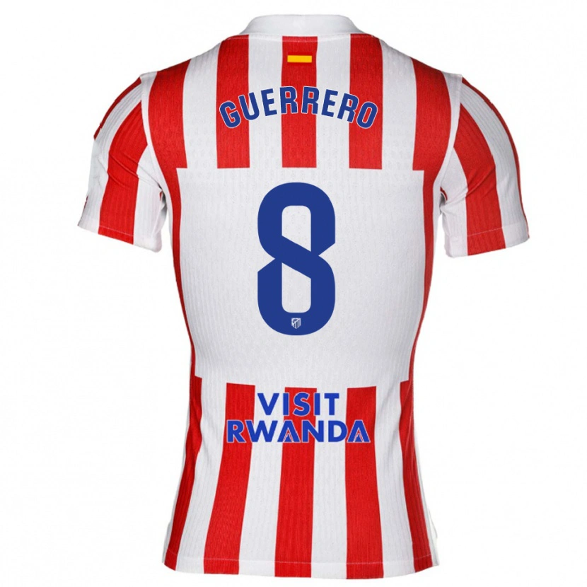 Danxen Kvinnor Irene Guerrero #8 Röd Vit Hemmatröja Matchtröjor 2025/26 Tröjor T-Tröja