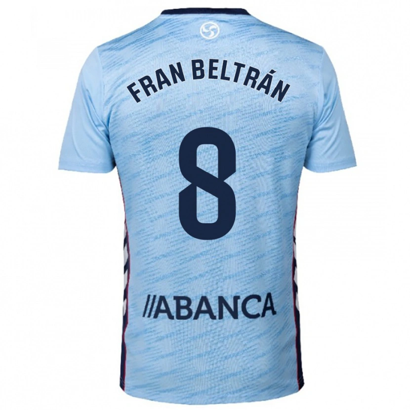 Danxen Kvinnor Fran Beltrán #8 Himmelsblå Röd Hemmatröja Matchtröjor 2025/26 Tröjor T-Tröja
