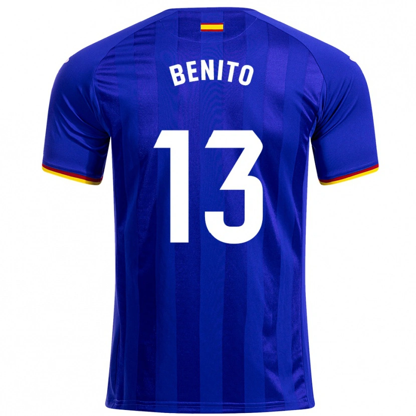 Danxen Kvinnor Jorge Benito #13 Blå Röd Gul Hemmatröja Matchtröjor 2025/26 Tröjor T-Tröja