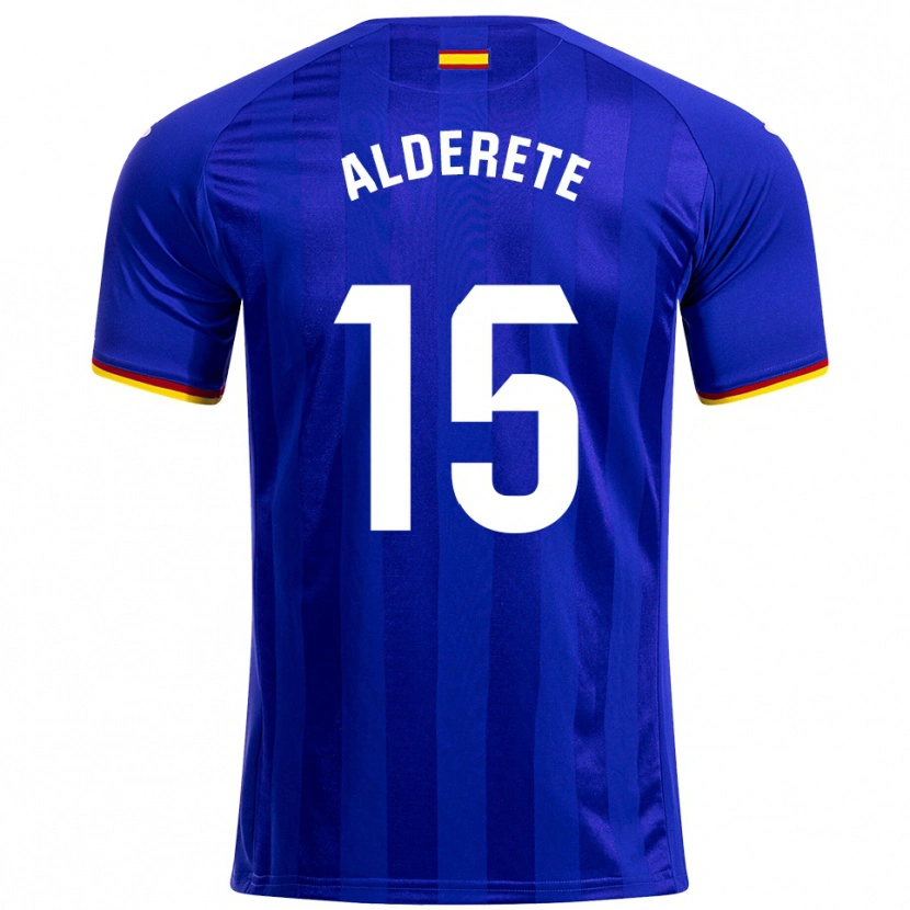 Danxen Kvinnor Omar Alderete #15 Blå Röd Gul Hemmatröja Matchtröjor 2025/26 Tröjor T-Tröja