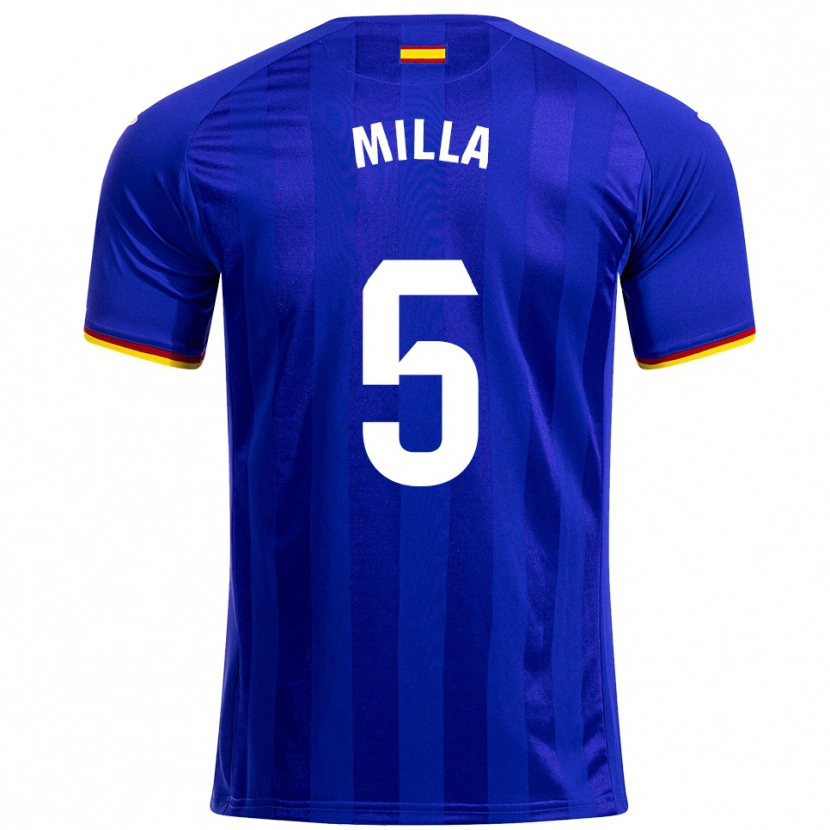 Danxen Kvinnor Luis Milla #5 Blå Röd Gul Hemmatröja Matchtröjor 2025/26 Tröjor T-Tröja
