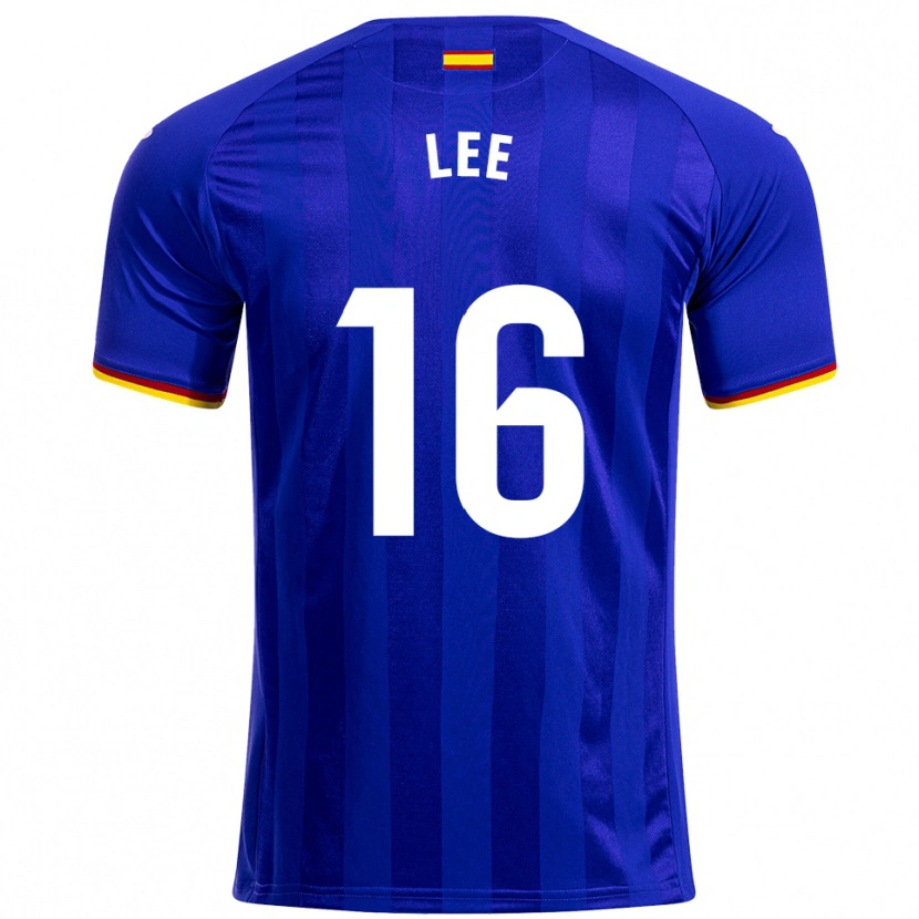 Danxen Kvinnor Sang-Min Lee #16 Blå Röd Gul Hemmatröja Matchtröjor 2025/26 Tröjor T-Tröja