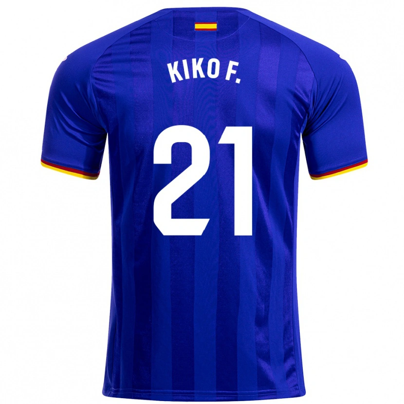 Danxen Kvinnor Kiko Femenía #21 Blå Röd Gul Hemmatröja Matchtröjor 2025/26 Tröjor T-Tröja
