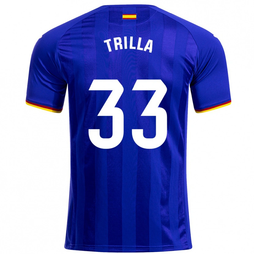 Danxen Kvinnor Guillem Trilla #33 Blå Röd Gul Hemmatröja Matchtröjor 2025/26 Tröjor T-Tröja