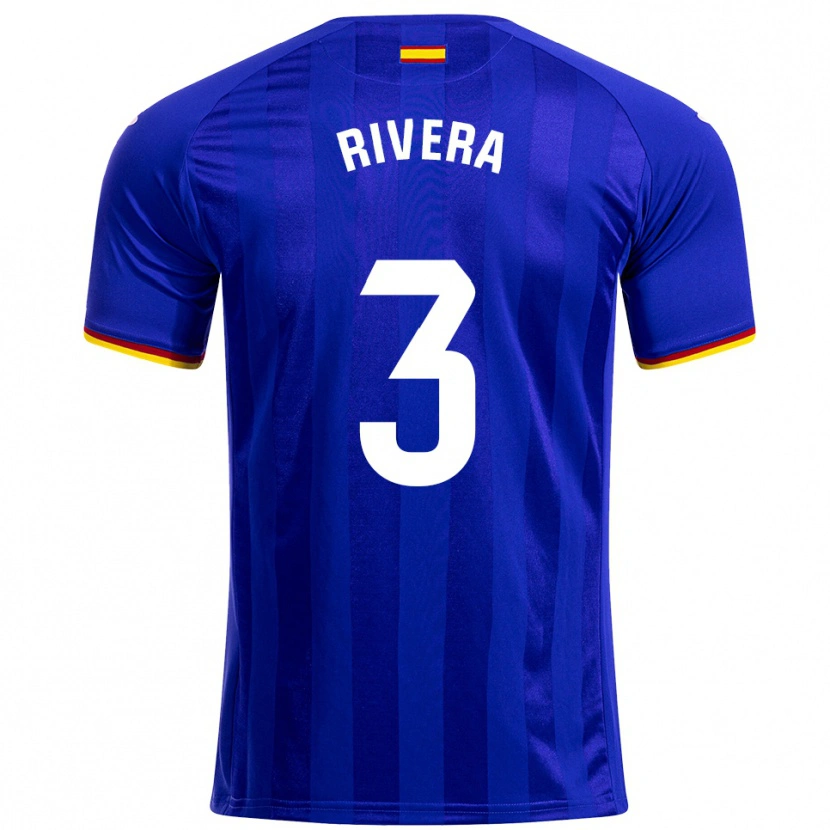 Danxen Kvinnor Gorka Rivera #3 Blå Röd Gul Hemmatröja Matchtröjor 2025/26 Tröjor T-Tröja