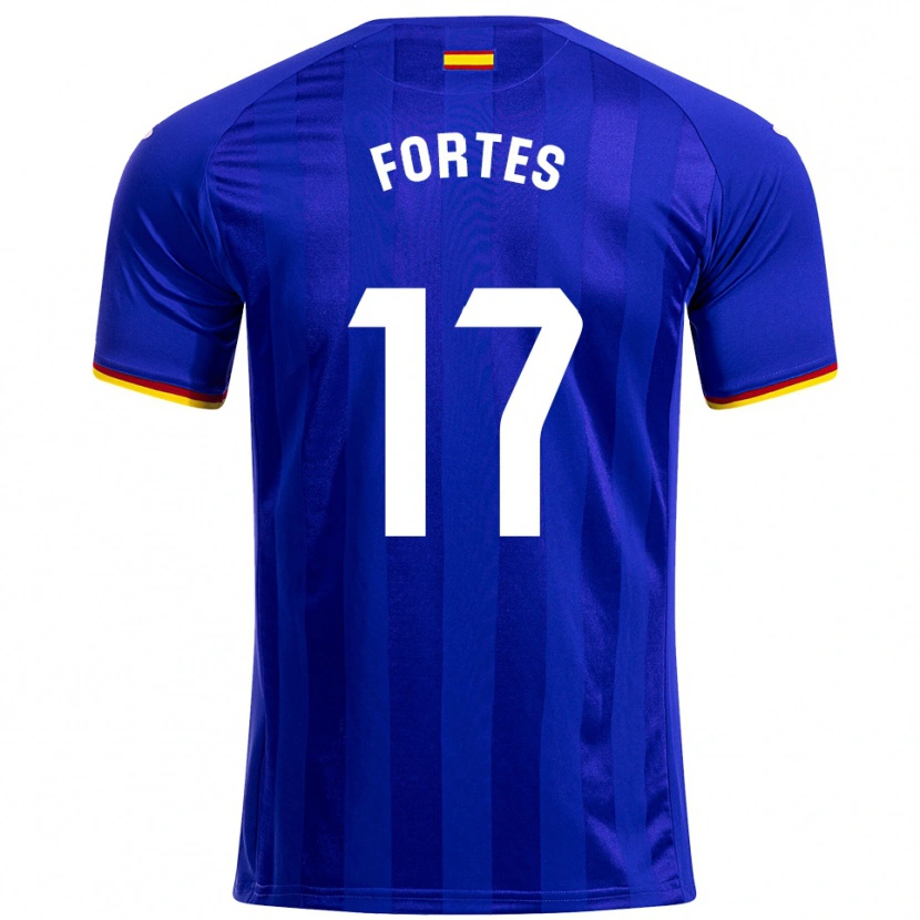Danxen Kvinnor Joel Fortes #17 Blå Röd Gul Hemmatröja Matchtröjor 2025/26 Tröjor T-Tröja