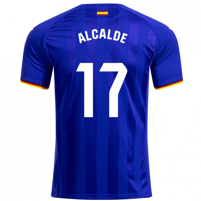 Danxen Kvinnor Jacobo Alcalde #17 Blå Röd Gul Hemmatröja Matchtröjor 2025/26 Tröjor T-Tröja