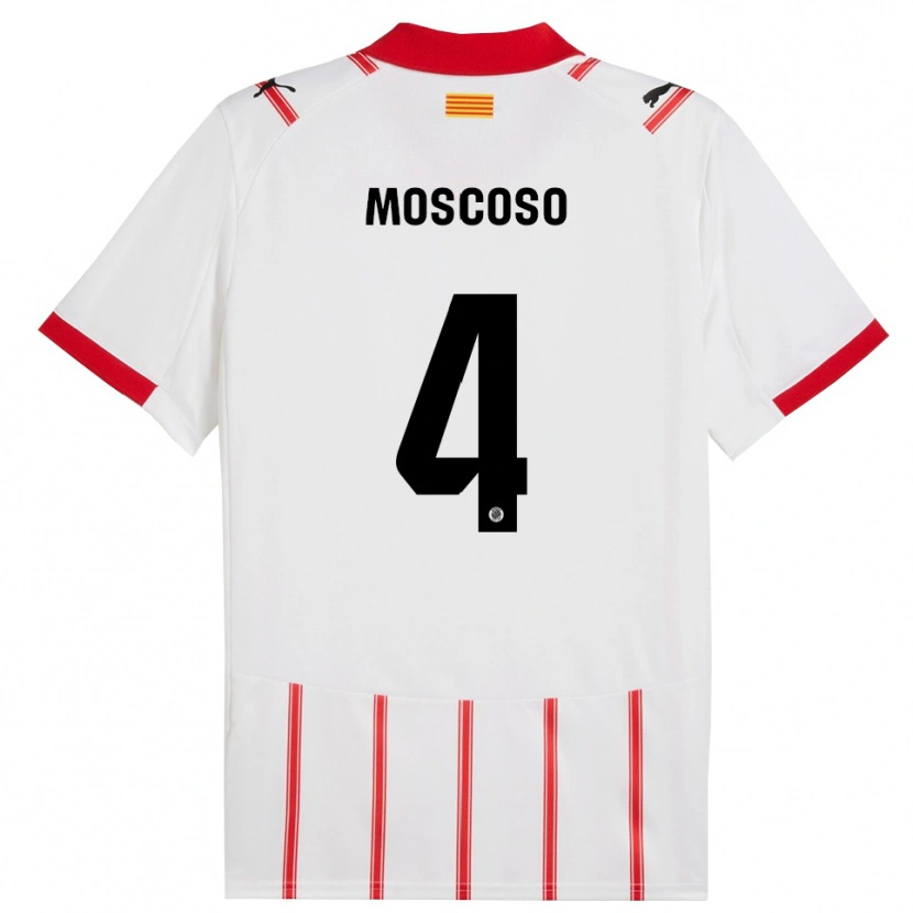 Danxen Kvinnor Miriam Moscoso #4 Vit Röd Hemmatröja Matchtröjor 2025/26 Tröjor T-Tröja