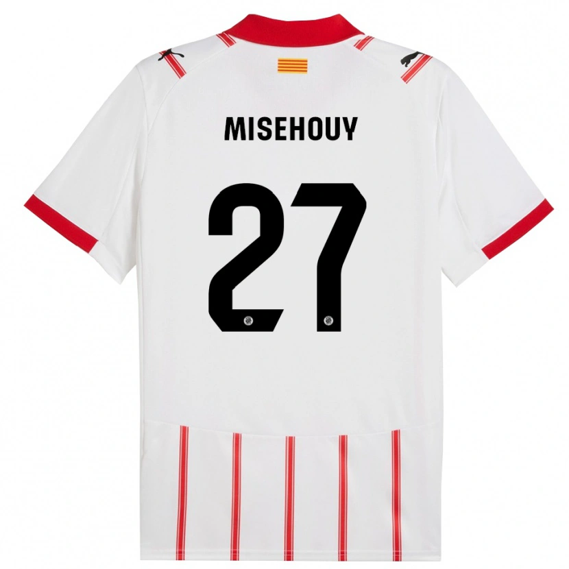 Danxen Kvinnor Gabriel Misehouy #27 Vit Röd Hemmatröja Matchtröjor 2025/26 Tröjor T-Tröja