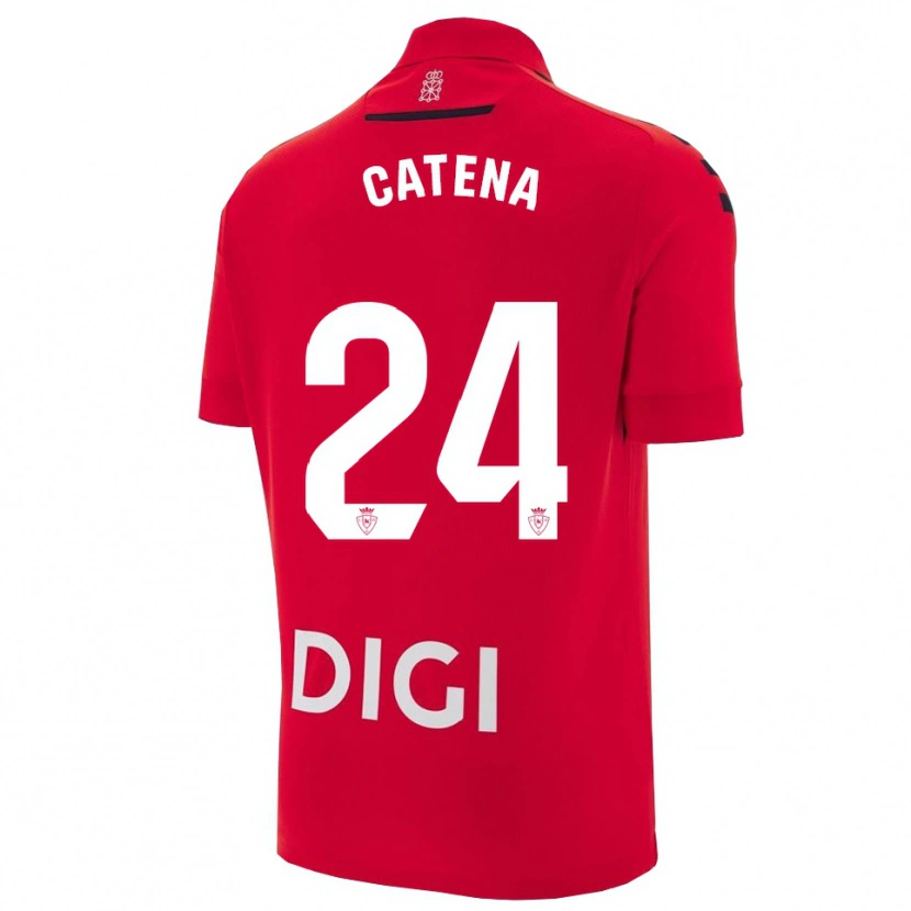 Danxen Kvinnor Alejandro Catena #24 Röd Svart Hemmatröja Matchtröjor 2025/26 Tröjor T-Tröja