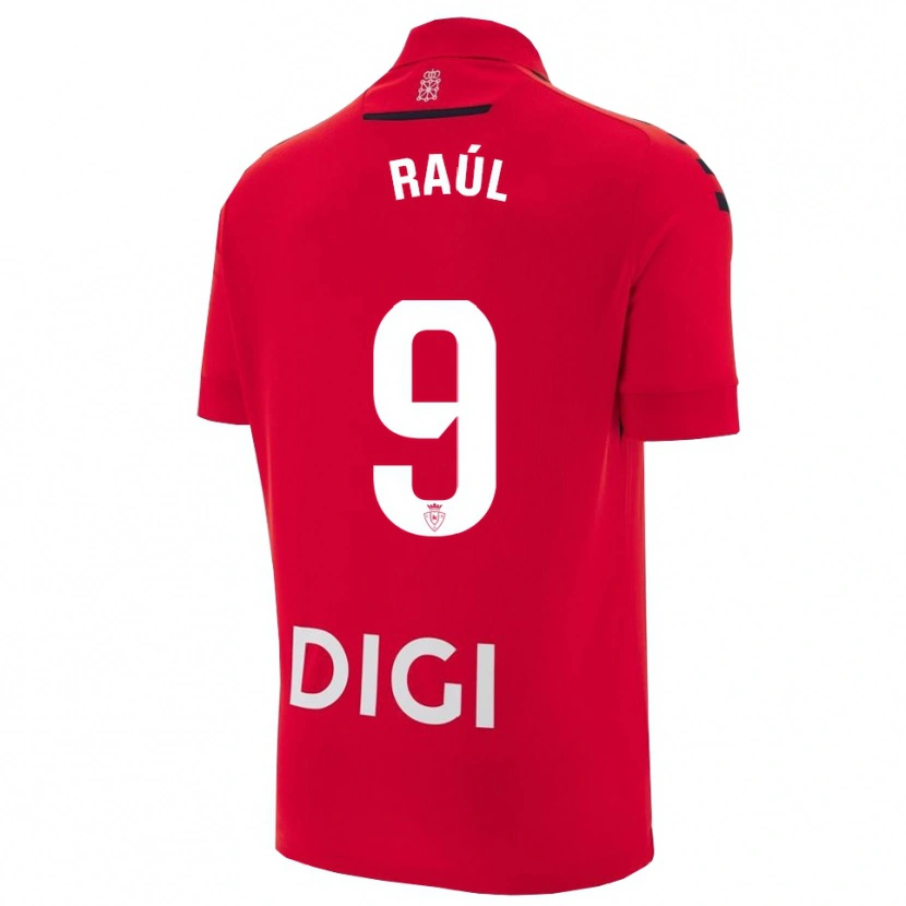 Danxen Kvinnor Raúl García #9 Röd Svart Hemmatröja Matchtröjor 2025/26 Tröjor T-Tröja