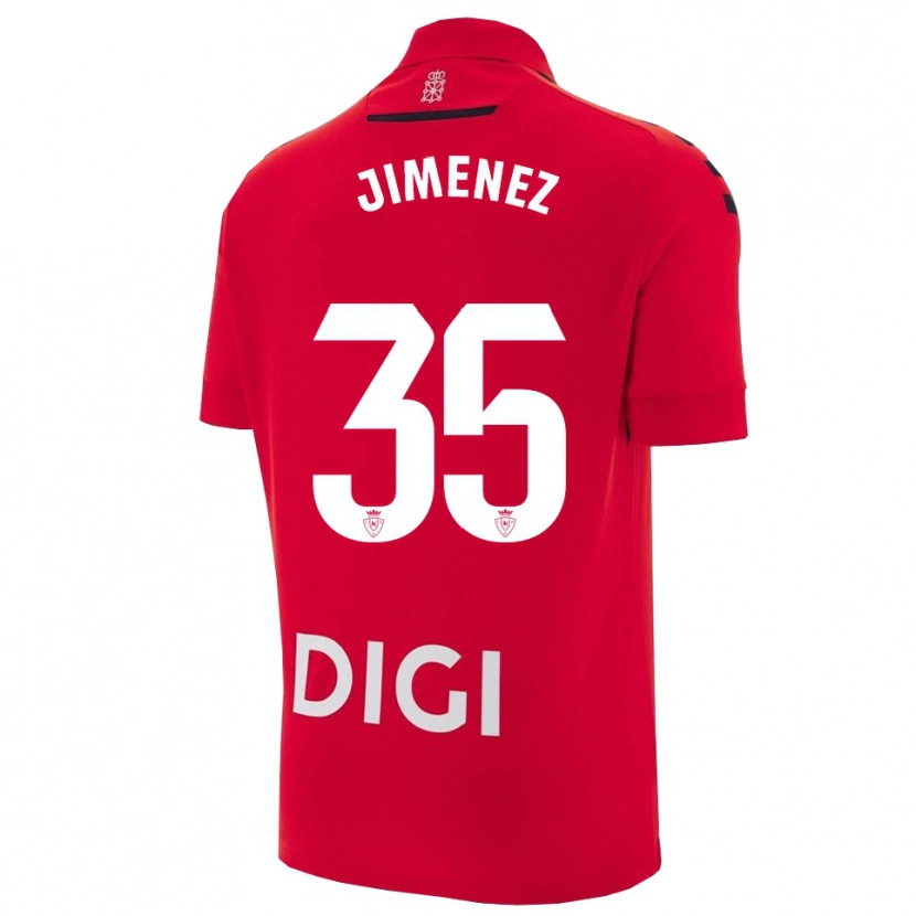 Danxen Kvinnor Álex Jimenez #35 Röd Svart Hemmatröja Matchtröjor 2025/26 Tröjor T-Tröja