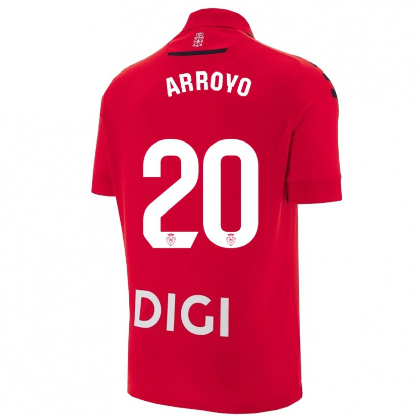 Danxen Kvinnor Roberto Arroyo #20 Röd Svart Hemmatröja Matchtröjor 2025/26 Tröjor T-Tröja
